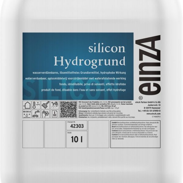 einzA silicon Hydrogrund, farblos, 10ltr.