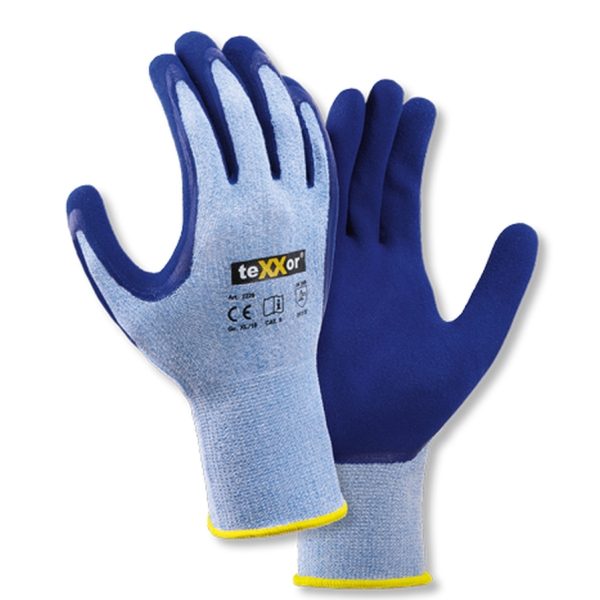 teXXor® Polyester-Strickhandschuh LATEX